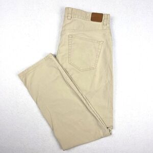 Peter Millar Men's Pants 34x29 Khaki Tan Pima Cotton Spandex Straight Leg Casual